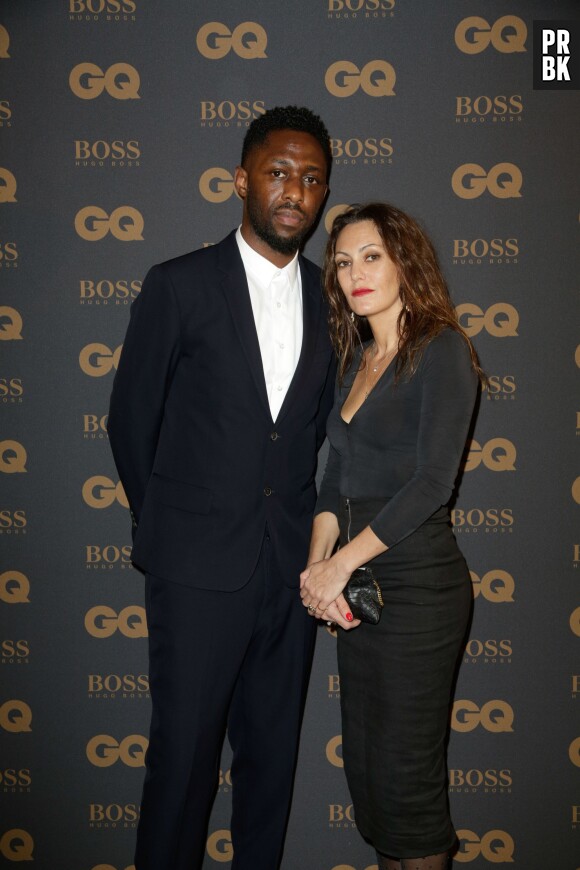 Thomas Ngijol et sa femme aux GQ Awards à Paris le 25 janvier 2016