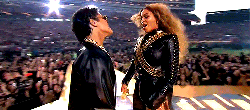 Beyoncé Bruno Mars Coldplay au Super Bowl 2016 le 8 février