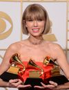 Taylor Swift : nouvelle coupe de cheveux pour la gagnante des Grammy Awards 2016, au Staples Center de Los Angeles, le 15 février 2016