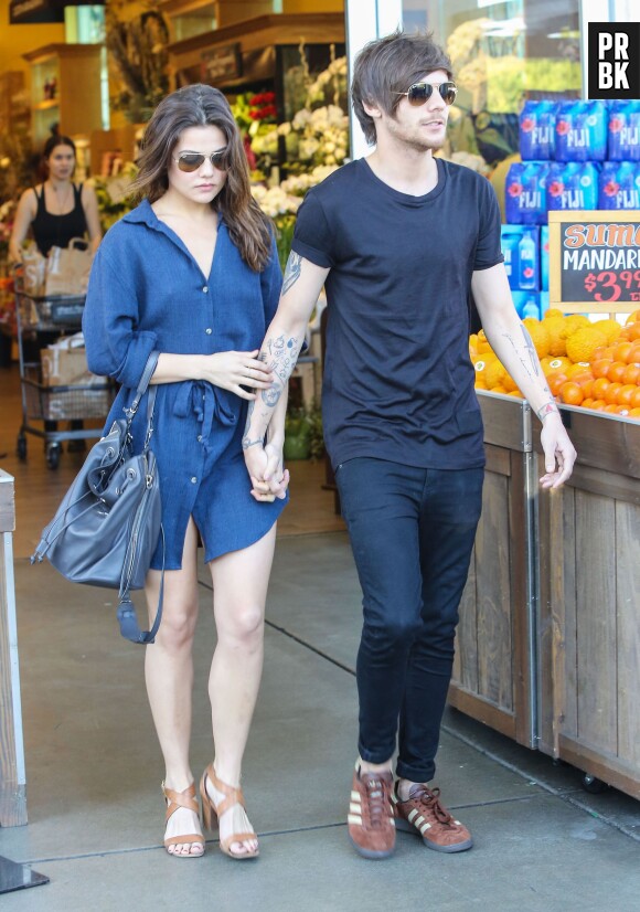 Louis Tomlinson et Danielle Campbell dans les rues de Los Angeles le 20 février 2016