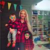 Emilie Nef Naf avec ses enfants Menzo et Maëlla sur Instagram