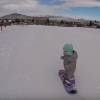 Aspen, 1 an, déjà pro du snowboard