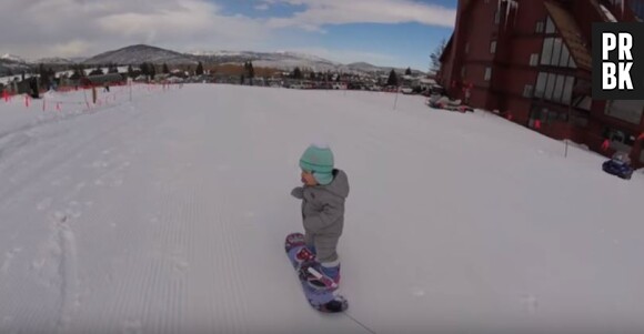 Aspen, 1 an, déjà pro du snowboard