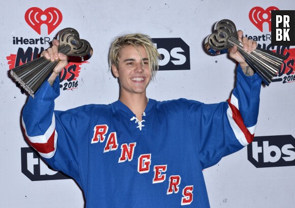 Justin Bieber aux iHeartRadio Music Awards 2016 le 3 avril à Los Angeles