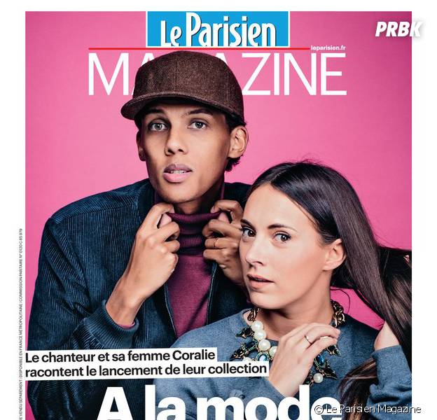 Stromae et sa femme Coralie en Une du Parisien Magazine
