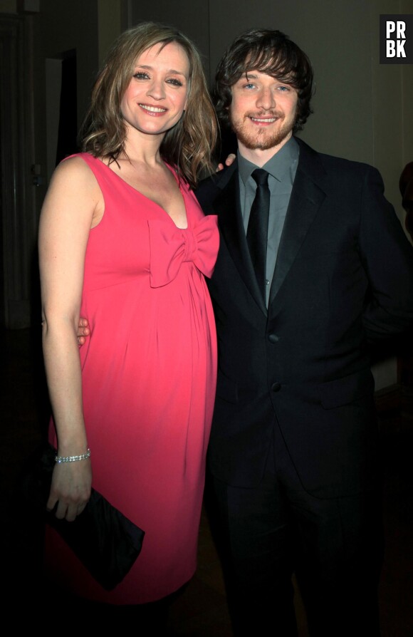 James McAvoy et Anne-Marie Duff en 2010, alors qu'elle était enceinte de leur enfant.