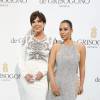 Kim Kardashian et Kris Jenner sur le tapis rouge de la soirée De Gisogono au Festival de Cannes le 17 mai 2016