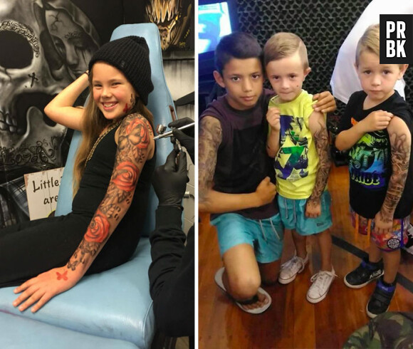 Grâce à ces tatouages, les enfants se sentent super cools