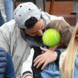 Cyril Hanouna et son fils à Roland Garros 2016 pour la finale dames le 4 juin 2016