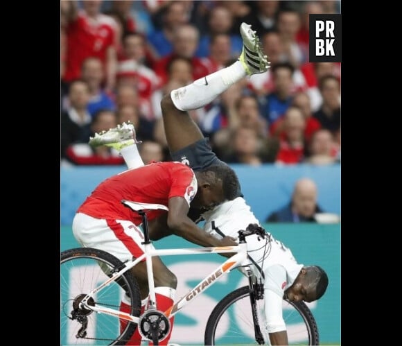 Paul Pogba : son acrobatie pendant le match Suisse-France détournée sur le web