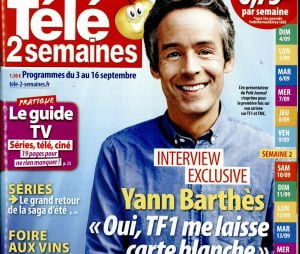 Yann Barthès en interview dans Télé 2 semaines pour évoquer Quotidien, sa nouvelle émission sur TMC et TF1