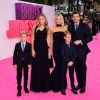 Patrick Dempsey avec sa femme Jillian et ses enfants, Tallulah, Sullivan et Darby à l'avant-première de Bridget Jones Baby le 5 septembre 2016 à Londres