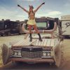 Paris Hilton au Burning Man.