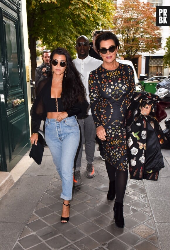 Kris Jenner, la mère de Kourtney Kardashian et Kim Kardashian, était aussi du voyage à Paris.
