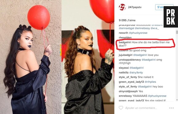 Rihanna a réagi à la photo de son sosie sur Instagram !