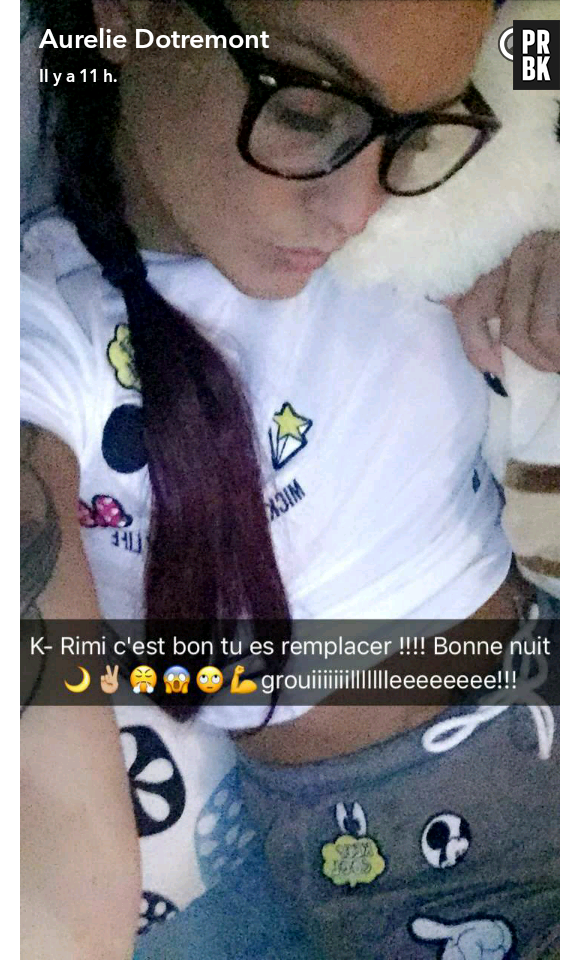 Aurélie Dotremont dévoile ses cheveux violets sur Snapchat