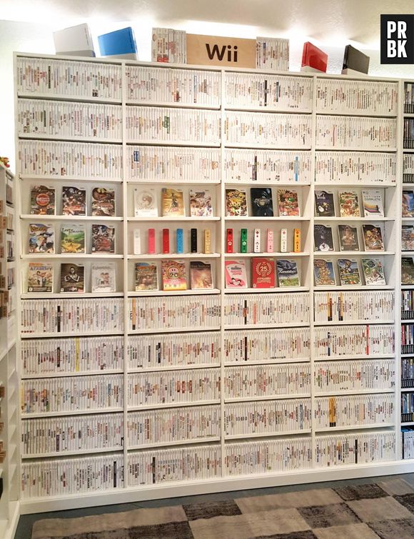 Une collection de jeux Wii hallucinante.