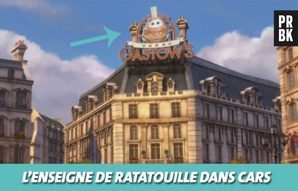 Disney : l'enseigne de Ratatouille dans Cars