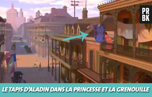 Disney : le tapis d'Aladin dans La princesse et la grenouille
