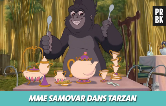 Disney : Mme Samovar dans Tarzan