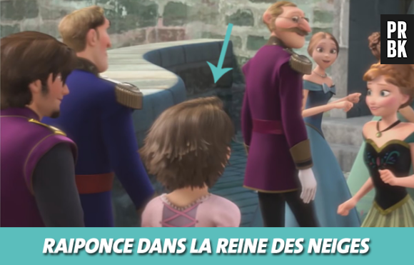 Disney : Raiponce dans La reine des neiges