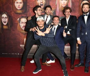 les garçons à l'avant-première du film Le Manoir le 9 juin 2017 au Grand Rex à Paris