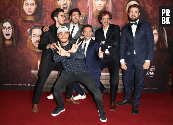 les garçons à l'avant-première du film Le Manoir le 9 juin 2017 au Grand Rex à Paris