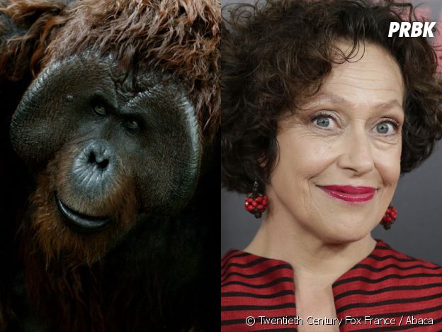 La Planète des singes l'affrontement : Karin Konoval joue Maurice