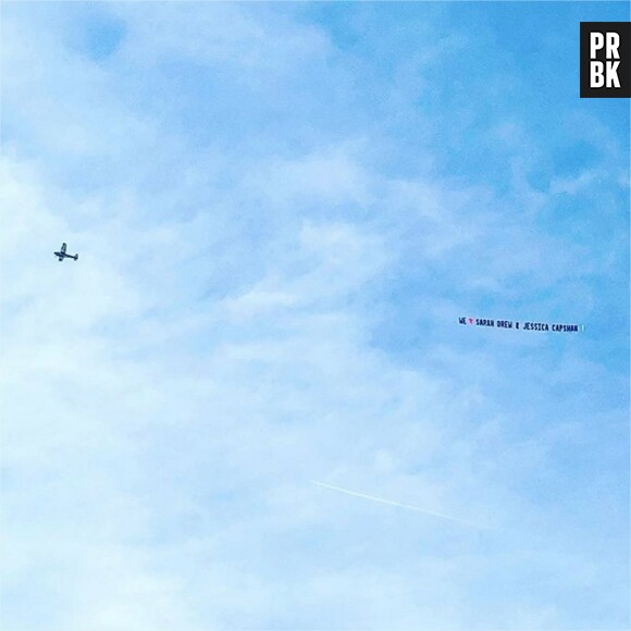 Grey's Anatomy saison 14 : un avion et une bannière pour soutenir les deux stars