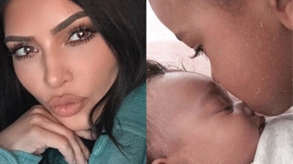 Kim Kardashian dévoile une nouvelle photo de bébé Chicago trop cute avec son frère Saint