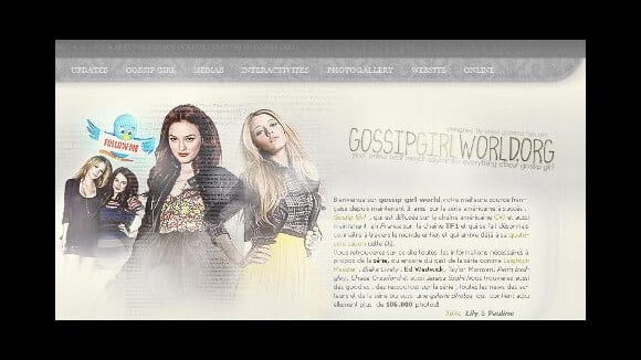 Le site du jeudi ... interview de Lily (gossipgirlworld.org)