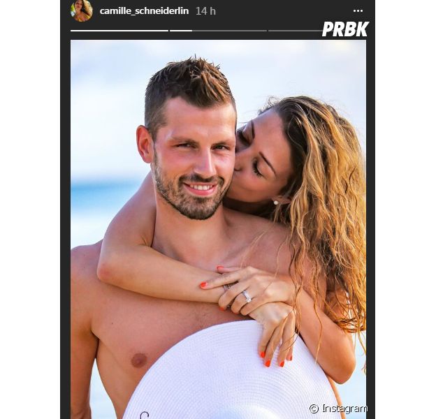 Photo : Camille Sold (Compagne de Morgan Schneiderlin) lors du