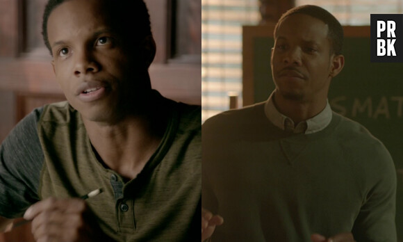 Dorian dans The Vampire Diaries (à gauche) et dans Legacies (à droite)
