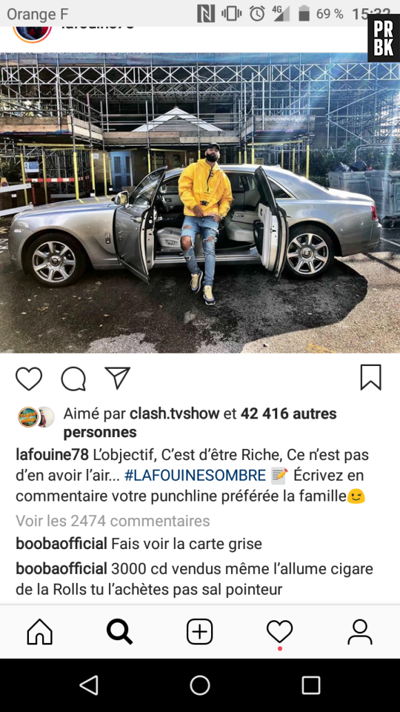 Booba humilie La Fouine sur les ventes de sa nouvelle mixtape "Sombre"