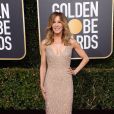 Felicity Huffman sur le tapis rouge des Golden Globes le 6 janvier 2019