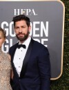 Emily Blunt et John Krasinsky sur le tapis rouge des Golden Globes le 6 janvier 2019