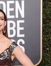 Anne Hathaway sur le tapis rouge des Golden Globes le 6 janvier 2019