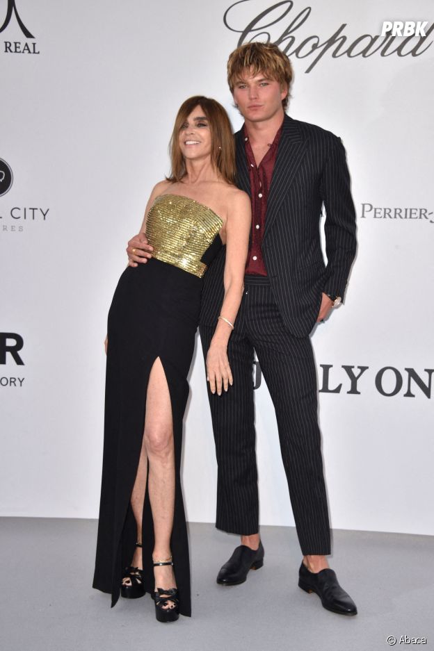 Festival de Cannes 2019 : Carine Roitfeld et Jordan Barrett au gala de l'amfAR