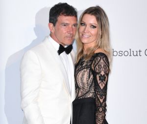 Festival de Cannes 2019 : Antonio Banderas et sa compagne Nicole Kimpel au gala de l'amfAR