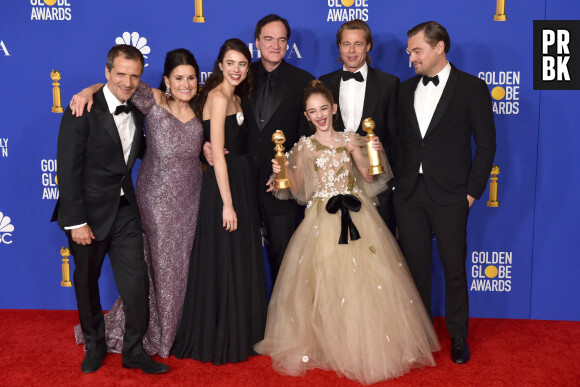 L'équipe de Once Upon a Time... in Hollywood récompensée aux Golden Globes 2020 le 5 janvier à Los Angeles