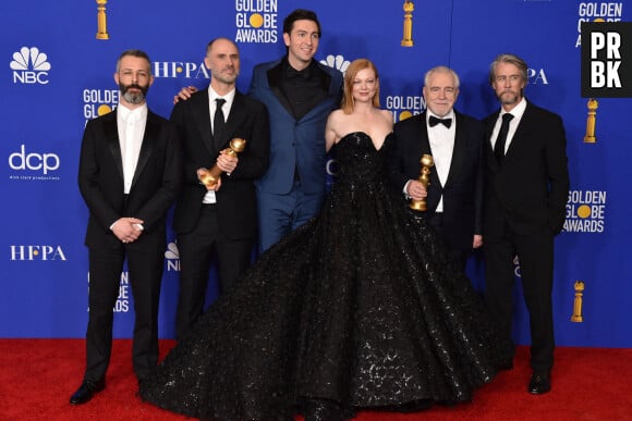 L'équipe de Succession récompensée aux Golden Globes 2020 le 5 janvier à Los Angeles