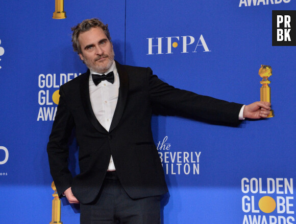 Joaquin Phoenix récompensé aux Golden Globes 2020 le 5 janvier à Los Angeles