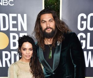 Lisa Bonet et Jason Momoa sur le tapis rouge des Golden Globes 2020 le 5 janvier à Los Angeles