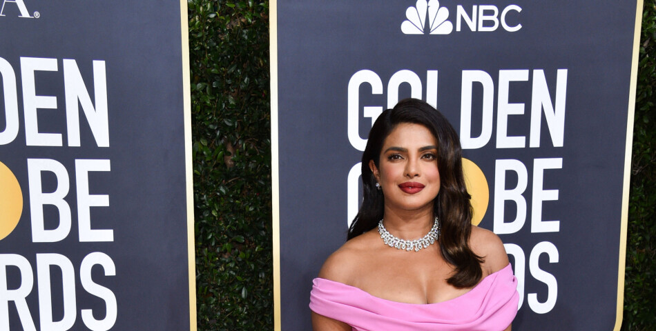 Priyanka Chopra sur le tapis rouge des Golden Globes 2020 le 5 janvier à Los Angeles