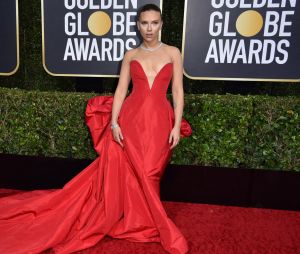 Scarlett Johansson sur le tapis rouge des Golden Globes 2020 le 5 janvier à Los Angeles