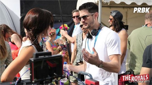 James Lafferty sur le tournage de la série The Royals