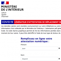 Confinement : l'attestation de déplacement disponible sur smartphone, comment ça marche ?