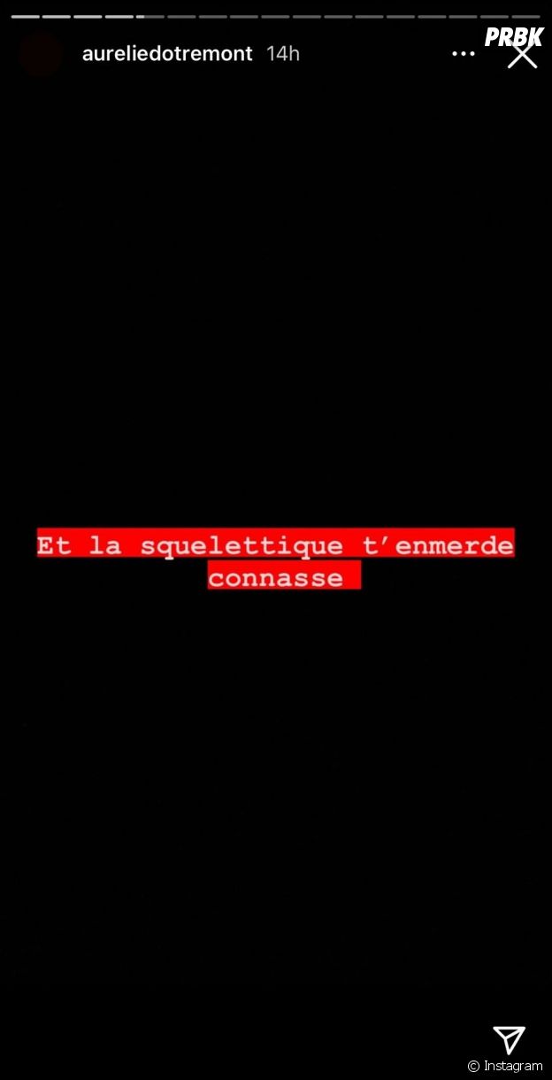 Aurélie Dotremont boulimique et complexée, elle répond à une internaute : "J'ai la peau totalement relâchée, j'ai de la cellulite et mon corps ne me plaît pas", "Alors s'il te plaît épargne moi tes commentaires sur le physique je ne pousse personne à être comme moi je ne m'aime pas".