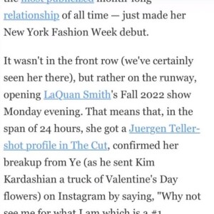 Kanye West séparé de Julia Fox pour récupérer Kim Kardashian : Julia Fox confirme leur rupture.