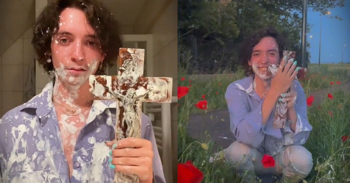 Benjamin Ledig publie une nouvelle vidéo provocante avec une croix chrétienne et lance une cagnotte pour ses frais de justice